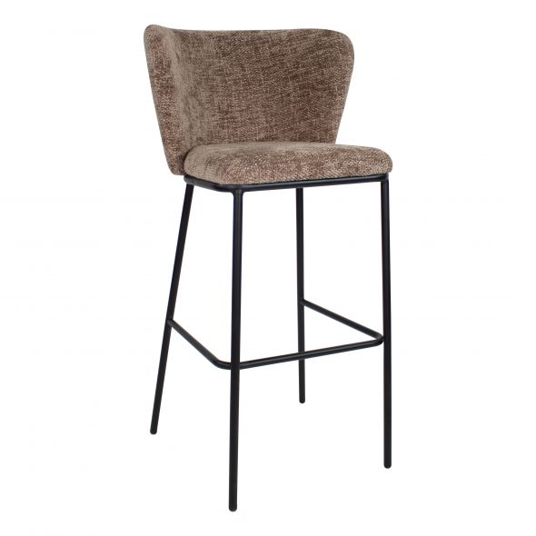 Kick bar stool Bo - Taupe