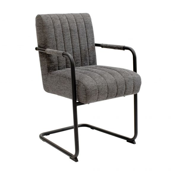 Kick Isa Tubular Frame Chair - Dark Grey