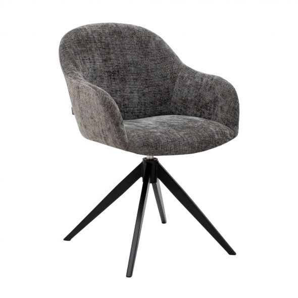 Kick swivel chair Matt - Dark Grey