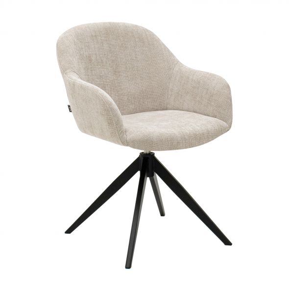 Kick swivel chair Matt - Champagne