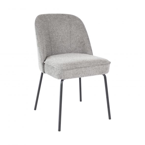 Kick dining chair Britt - Dark Grey