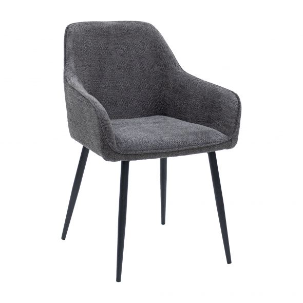 Kick dining chair Ivar - Dark Grey