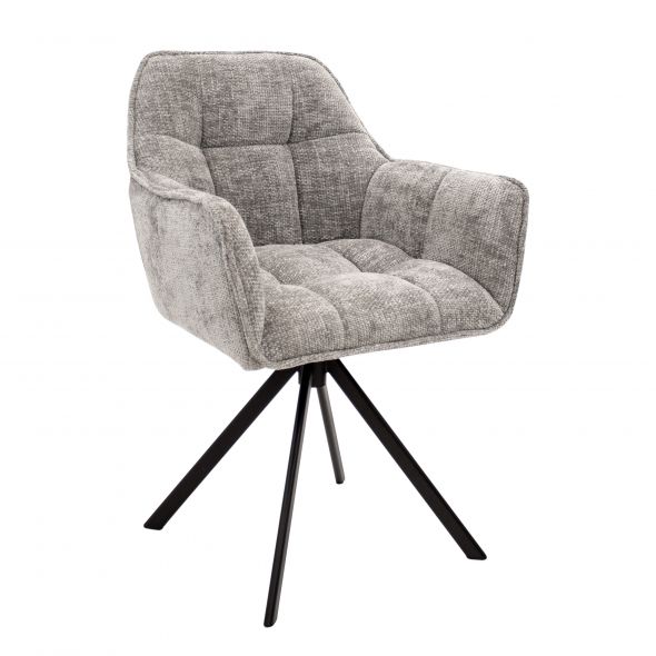 Kick swivel chair Luc - Grey