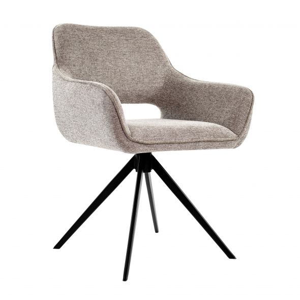 Kick swivel chair Miyo - Taupe