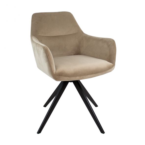 Kick swivel chair Tom - Champagne