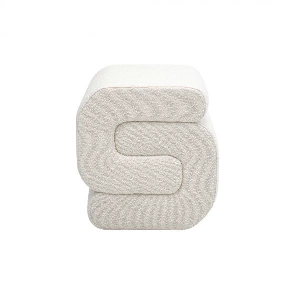 Kick Pouffe Puck - White