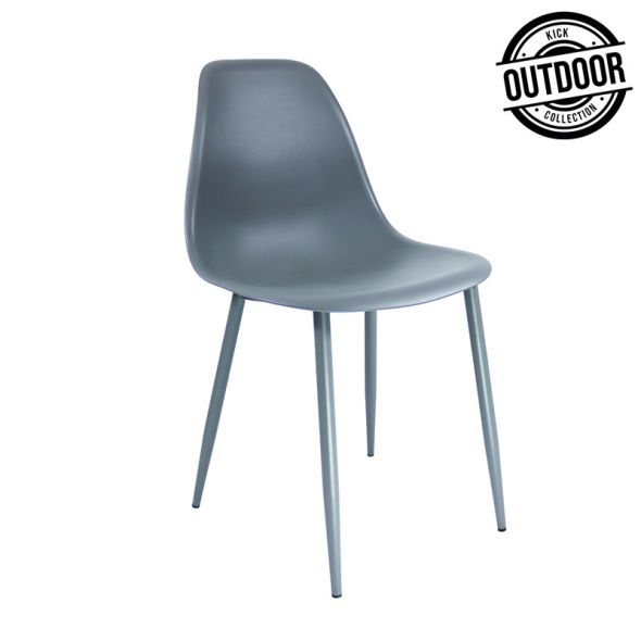 Kick garden chair Nero - Dark Grey