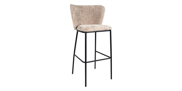 Kick bar stool Bo - Champagne