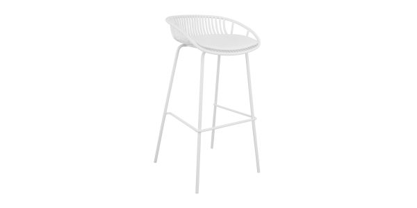 Kick Rio Garden Bar Stool - White