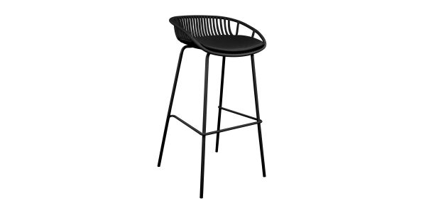 Kick Rio Garden Bar Stool - Black