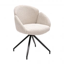 Kick swivel chair Aiko - Crème