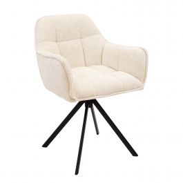 Kick swivel chair Luc - Crème