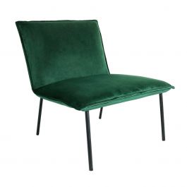 KICK LOLA Velvet Armchair - Green - Dark Green